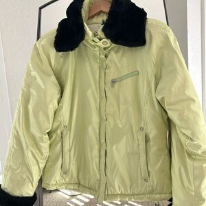 NILS Neon Green Ski Jacket. (Like New)
